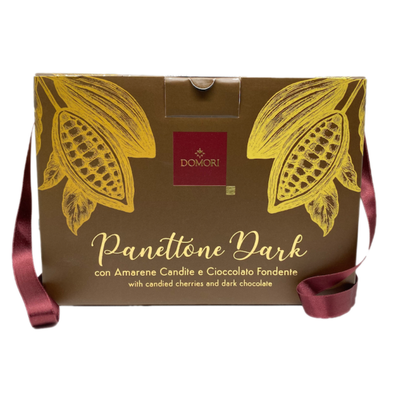 Panettone Dark Con Amarene Candite E Cioccolato Fondente Domori - Torrefazione Caffè Chicco D'Oro